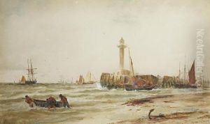 The Entrance To Margate Harbour by Thomas Bush Hardy