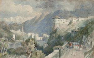 Soldiers Marching To A Continental Fortress