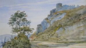 'chateau Gaillard Above The River Seine'