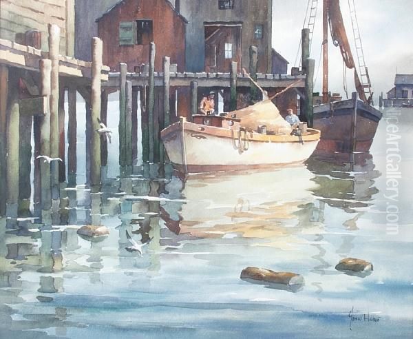 Returning Fishermen, Gloucester - view 1