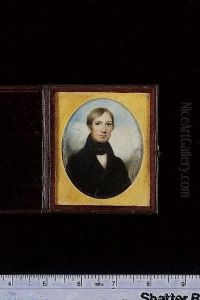 A Gentleman, Wearing Black Coat, White Chemise And Black Stock by George Hargreaves