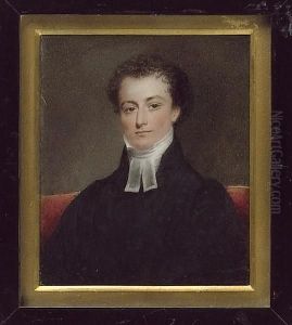 The Rev. Thomas Gerard Leigh (1804-67), Rector Of Walton, Liverpool, Wearing Black Robes And White Bands