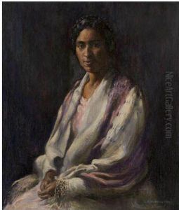 Miss Bailey With The African Shawl by Edwin A. Harleston