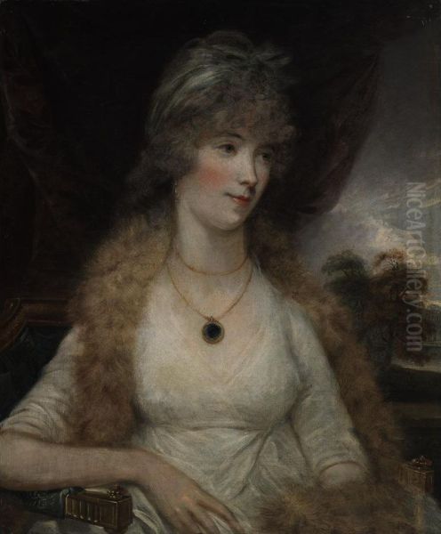 A Lady Of Quality (seated Before A Landscape) - view 1