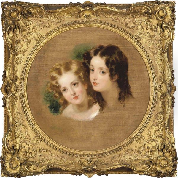 A Study Of The Heads Of Two Children - view 1
