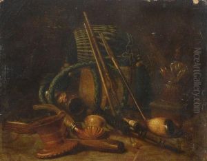 A Still Life Of Smoking Paraphenalia by William Michael Harnett