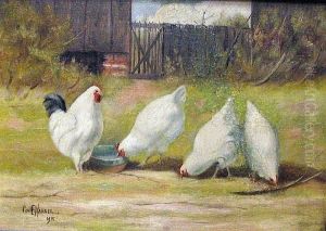 Chickens In A Barnyard