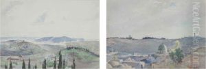 Jerusalem From The Mount Of Olives; And The Dome On The Rock