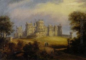 A View Of Belvoir Castle, Leicestershire by Richard Bankes Harraden