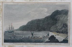 'view Of Karakakooa In Owhyhee, Where Captain Cook Was Killed...' 'view Of Karakakooa In Owhyhee, Where Captain Cook Was Killed...'