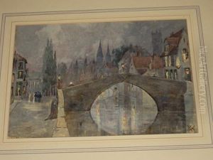 Combe Regis By Night by Charles Harrington