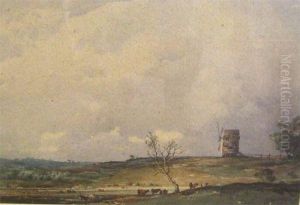 "mill Near Ringmer Sussex" by Charles Harrington
