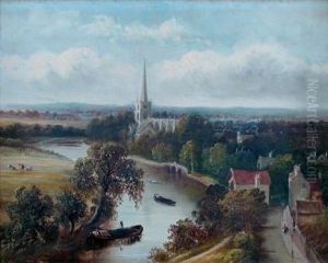 stratford On Avon Barges by Henry Hotham Harris