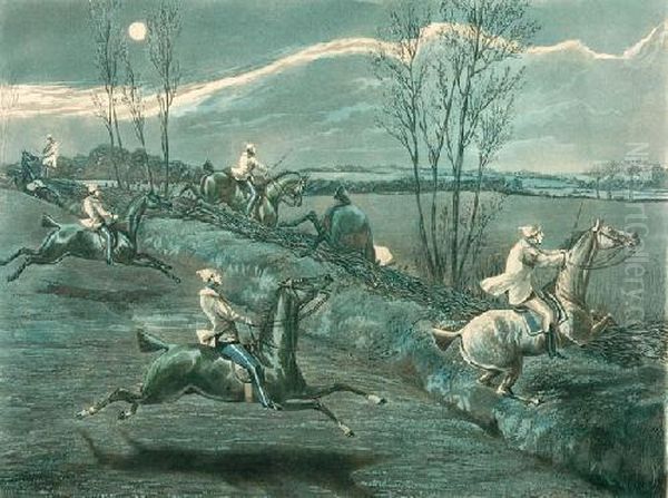 The First Steeple Chase On Record - view 1