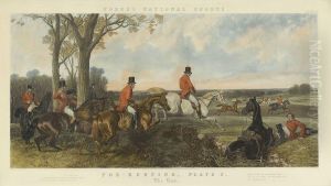 "fox-hunting, Plate 3. The Run"