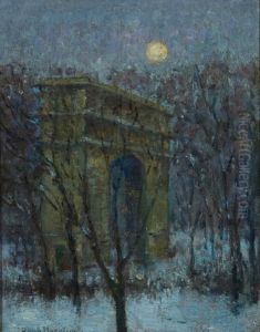 Evening, Washington Square by Lowell Birge Harrison