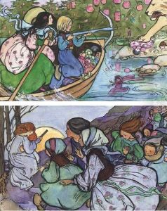 Front Cover Design And Illustrations For The Rhyme Of A Run (twoillustrated) by Emma Florence Harrison