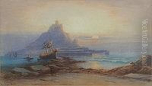 St Michael's Mount At Sunrise - view 1