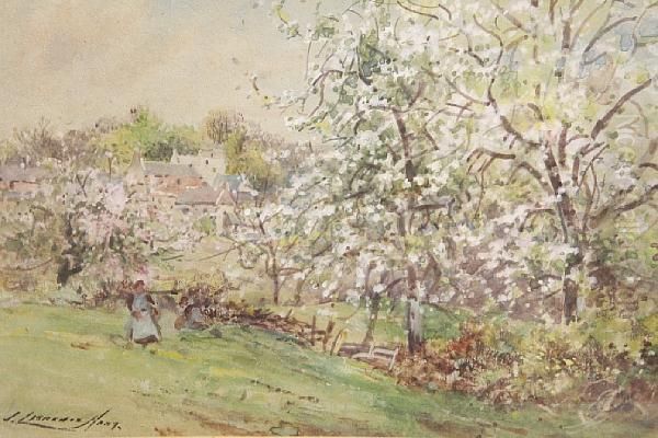 Girl In An Orchard - view 1