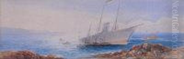Steamer Aground On The Lizard Coast - view 1