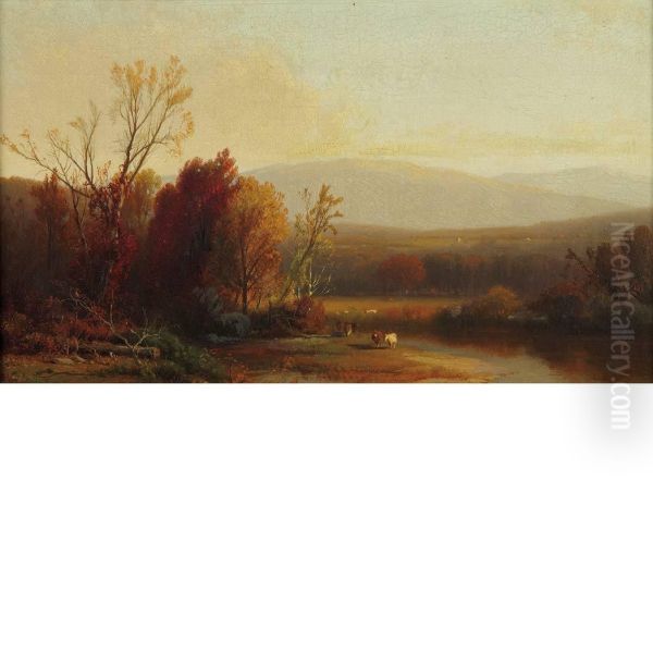 River Landscape, New England - view 1