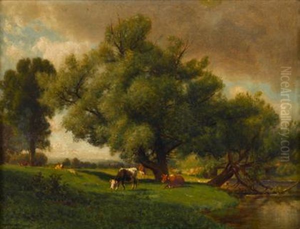 Landscape With Grazing Cows - view 1