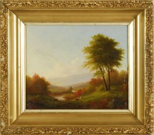 River Landscape With Grazing Cattle by William M. Hart