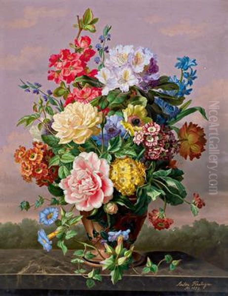 Groses Blumenstuck Mit Rosen - view 1