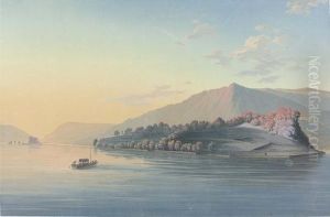 "ii. Vue De L'isle St. Pierre Sur Le Lac De Bienne...". by Johann Joseph Hartmann