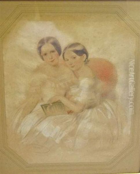 Study Of Two Sisters (see Label Verso) - view 1