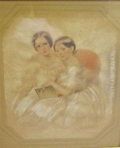 Study Of Two Sisters (see Label Verso) by Karl Hartmann