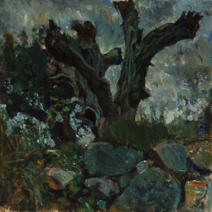 Stengaerde Og Trae, Stamme, Koalleen by Oluf Hartmann