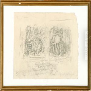 Two Figure Studies by Oluf Hartmann
