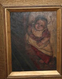 Portrait Of An Infant "le Roi S'amuse", Signed And Dated 1888, On Canvas by Archibald Standish Hartrick