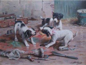 Tug O' War
And
Playful Kittens by Johann Hartung