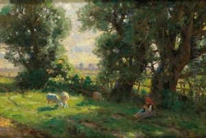Die Kleine Hirtin by Emil Hermann Hartwich