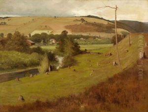 New England Landscape by Hermann Hartwich