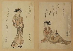 "figure Femminili" by Suzuki Harunobu