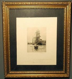 Steamboat Wharf- Gloucester Harbor 1927 by George Wainwright Harvey