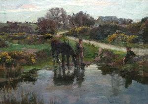 Cooling Drink By Thewayside by Harvey Harold