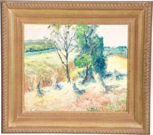 The Edge Of The Cornfield by J. Harvey Leedy