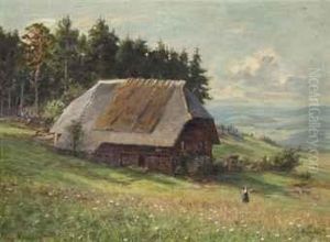 A Farm In An Alpine Landscape