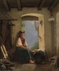 The Joy Ofmotherhood by Carl Georg Adolph Hasenpflug