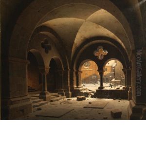 The Cloister Of The Cathedral Of Halberstadt In Winter The Cloister Of The Cathedral Of Halberstadt In Winter