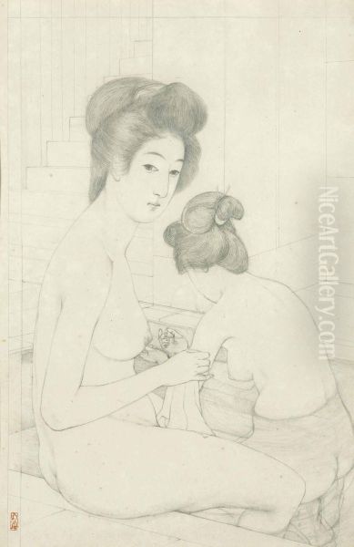 Two Women In A Bath - view 1