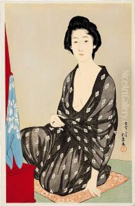Natsugoromo No Onna (woman In Summer Clothing) by Goyo Hashiguchi