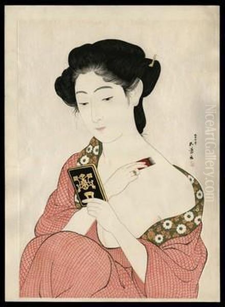 Girl With Compact - view 1