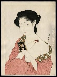 Girl With Compact