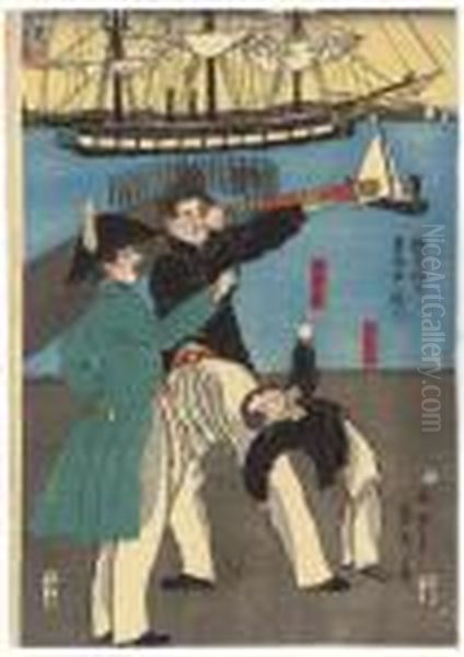 Russians Enjoying A Holiday Outing In Yokohama - view 1