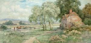 "near Hurtham -dorset" by Ernest William Haslehurst
